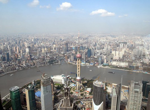 View from Shanghai World Financial Center